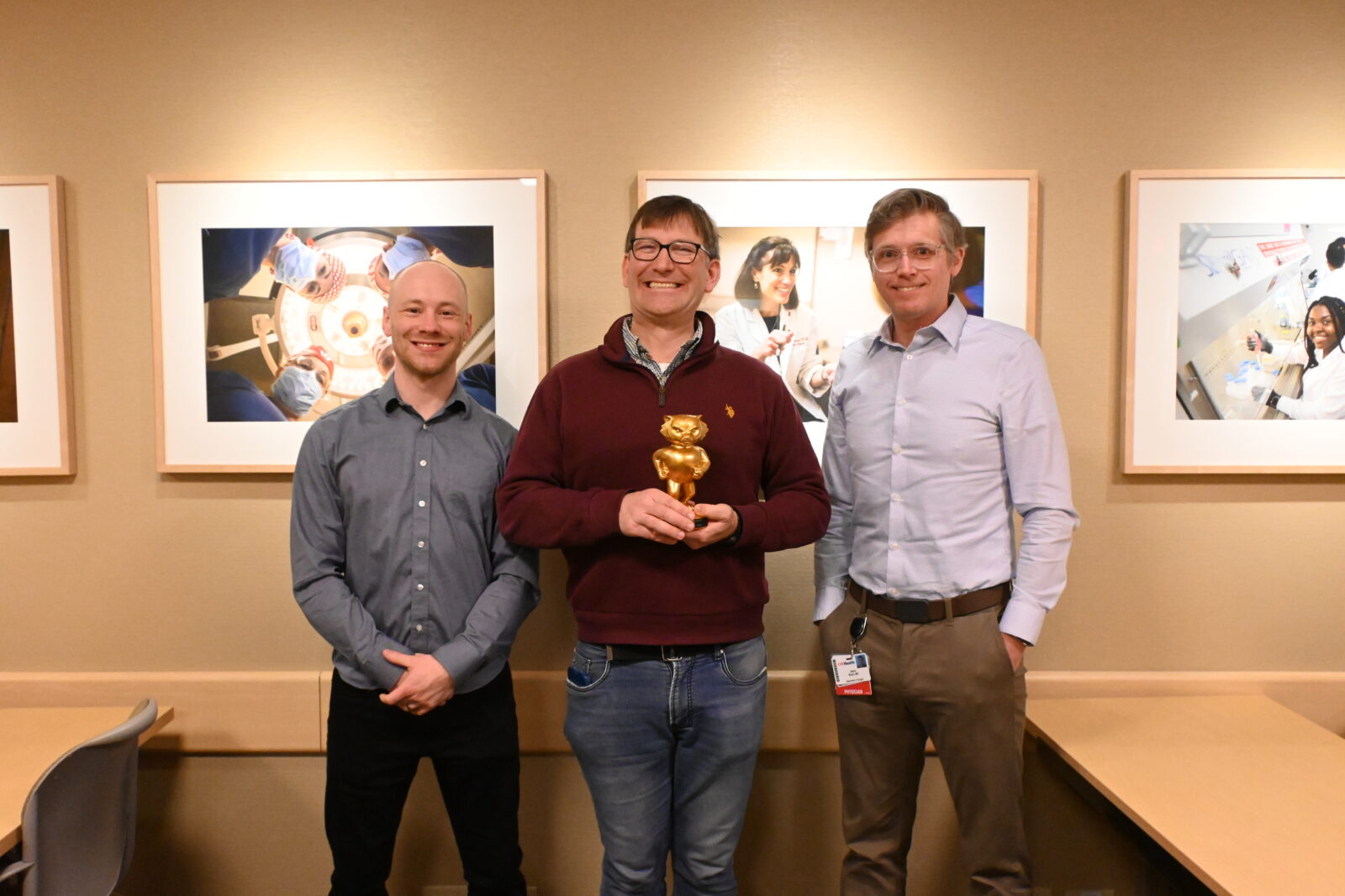 Dr Goupell with Dr Quass and Dr Brant.